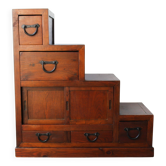 Stair furniture, made of solid wood, mid-century.