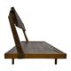 Mid-century daybed with removable backrest in oak 50's design
