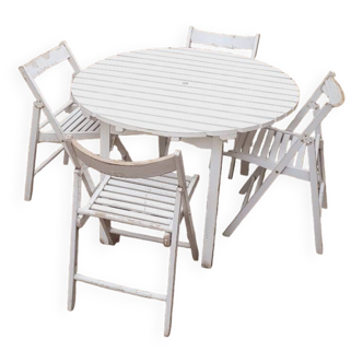 Vintage 60s wooden garden furniture