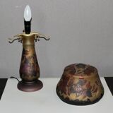 Gallé Tip Glass Paste Mushroom Lamp