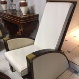 2 art deco armchairs