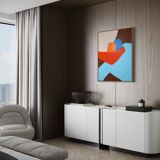 Figurative painting "in your arms" celestial