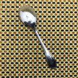 Christofle silver-plated small spoon, Pompadour model