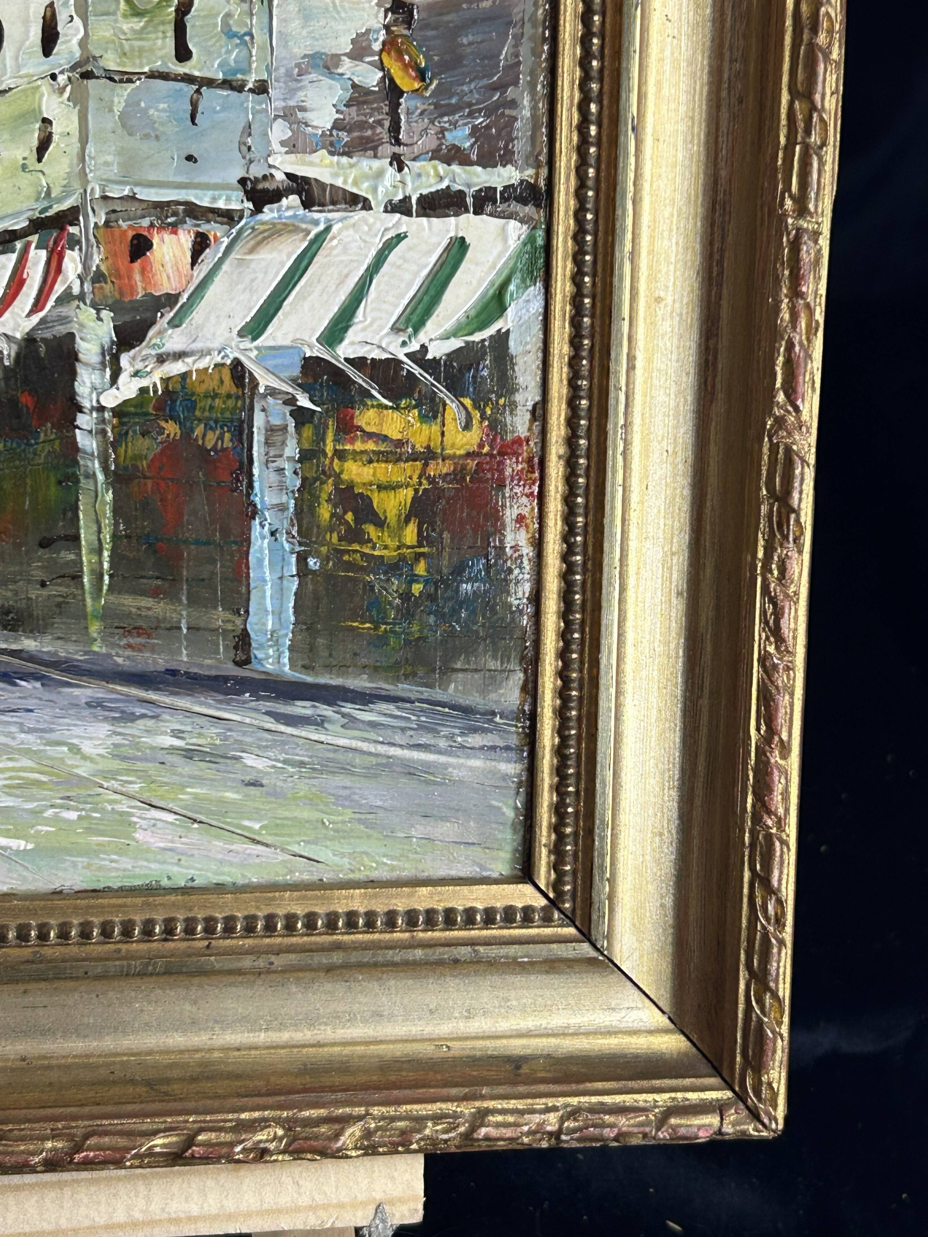 School of Paris, 20th century - Oil on cardboard - The Grands Boulevards