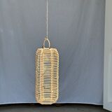 Small lantern-shaped rattan suspension H35 D15
