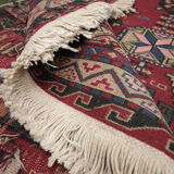 Tapis soumak en laine rouge de Turquie 121x190cm