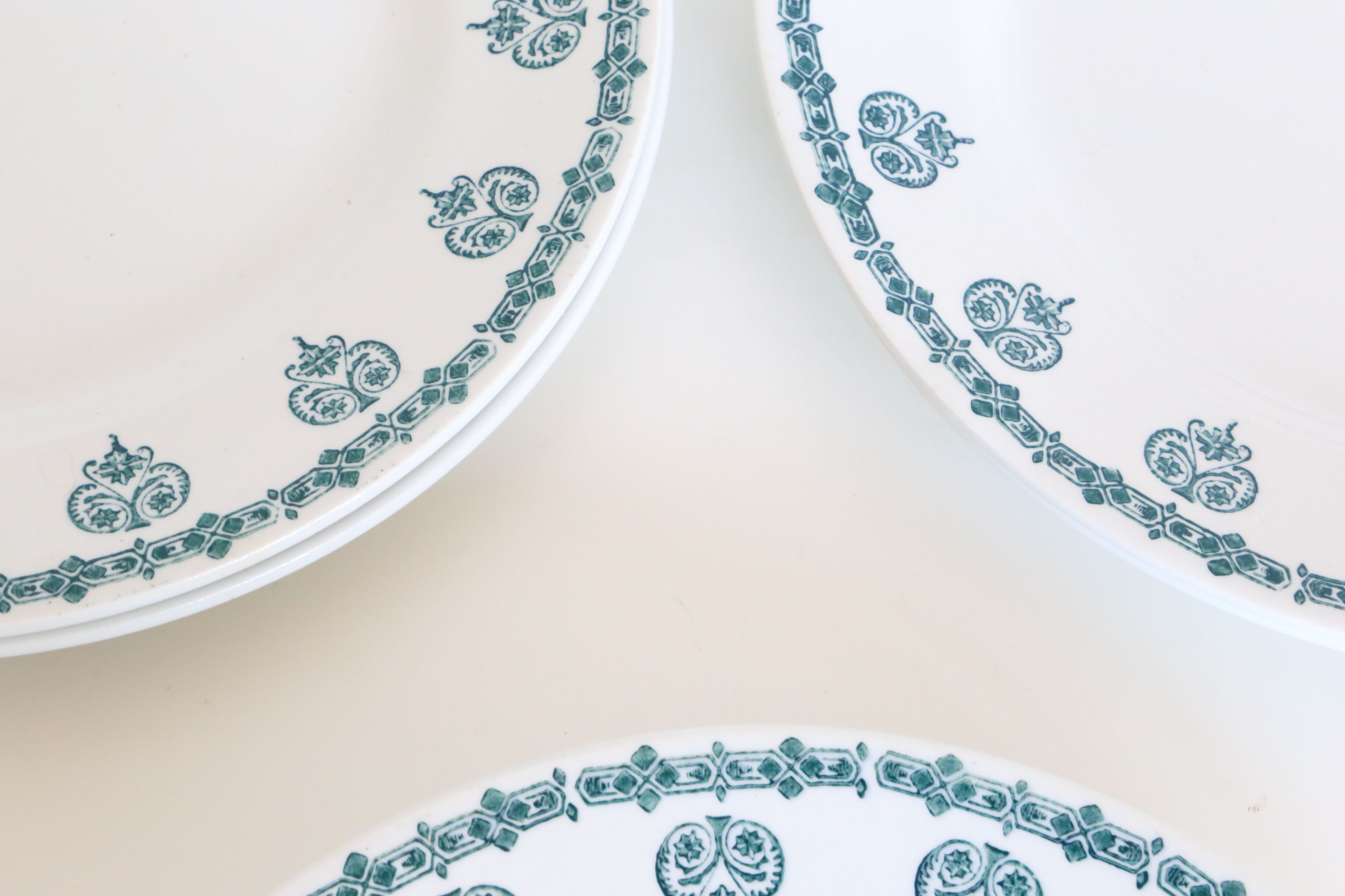 Dessert plate in earthenware style Ceranord iron earth