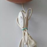 Terracotta lamp lampshade white jute