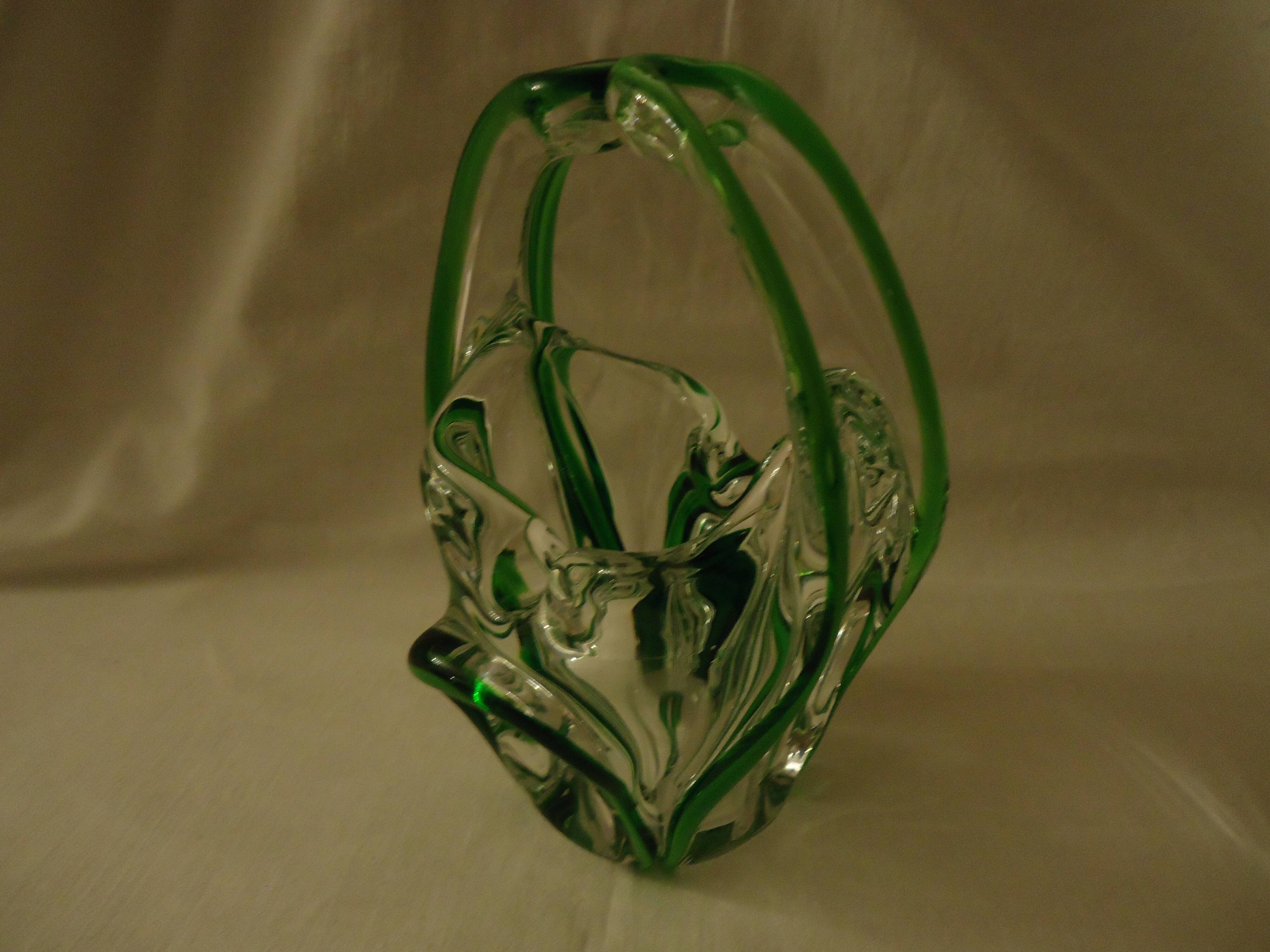 Crystal ashtray bowl in Murano style