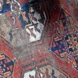 Handmade vintage Afghan Baluch rug 93cm x 164cm 1920s