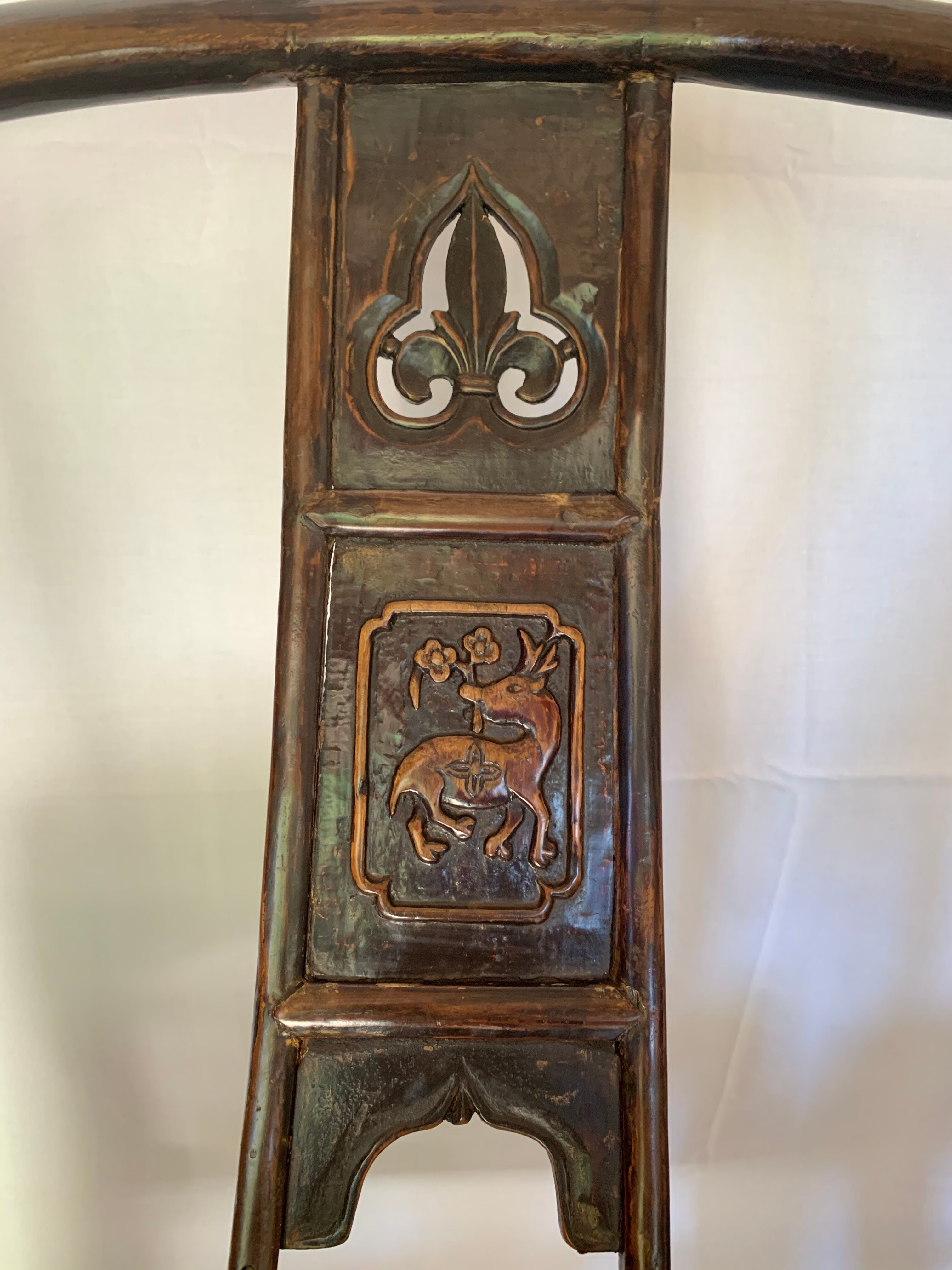 Pair of Chinese armchairs
