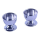 2 antique stainless steel egg cups
