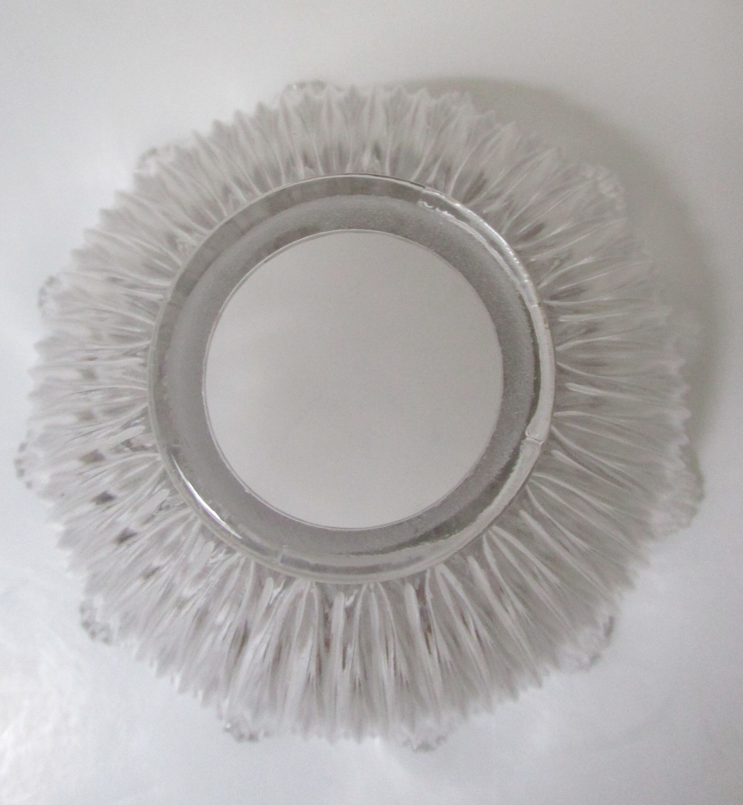 Holophane brass and porcelain glass