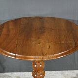 Small Walnut Pedestal Table, Louis Philippe Period – 2nd Part 19th