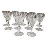 Serie de 11 verres en cristal