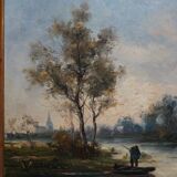 Painting "Flemish Landscape."