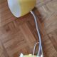 Lampe de bureau articulée vintage en métal jaune et acier