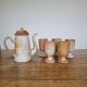 Lot of 5 stoneware mazagrans
