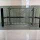 Metal and smoked glass hi-fi video furniture