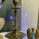 Large old gilded bronze candlestick