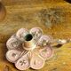 Bronze candlestick, card game decoration