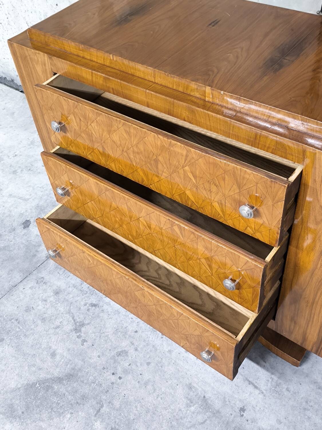 Vintage Art Deco commode from the 1950s.