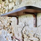 Vintage bent wood wall shelf circa 60