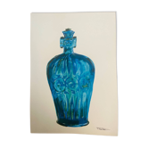 Watercolour and ink table vase Wabi Sabi collection Asia