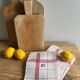 Old embroidered tea towels