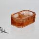 Authentic French vintage pink glass salt and pepper set