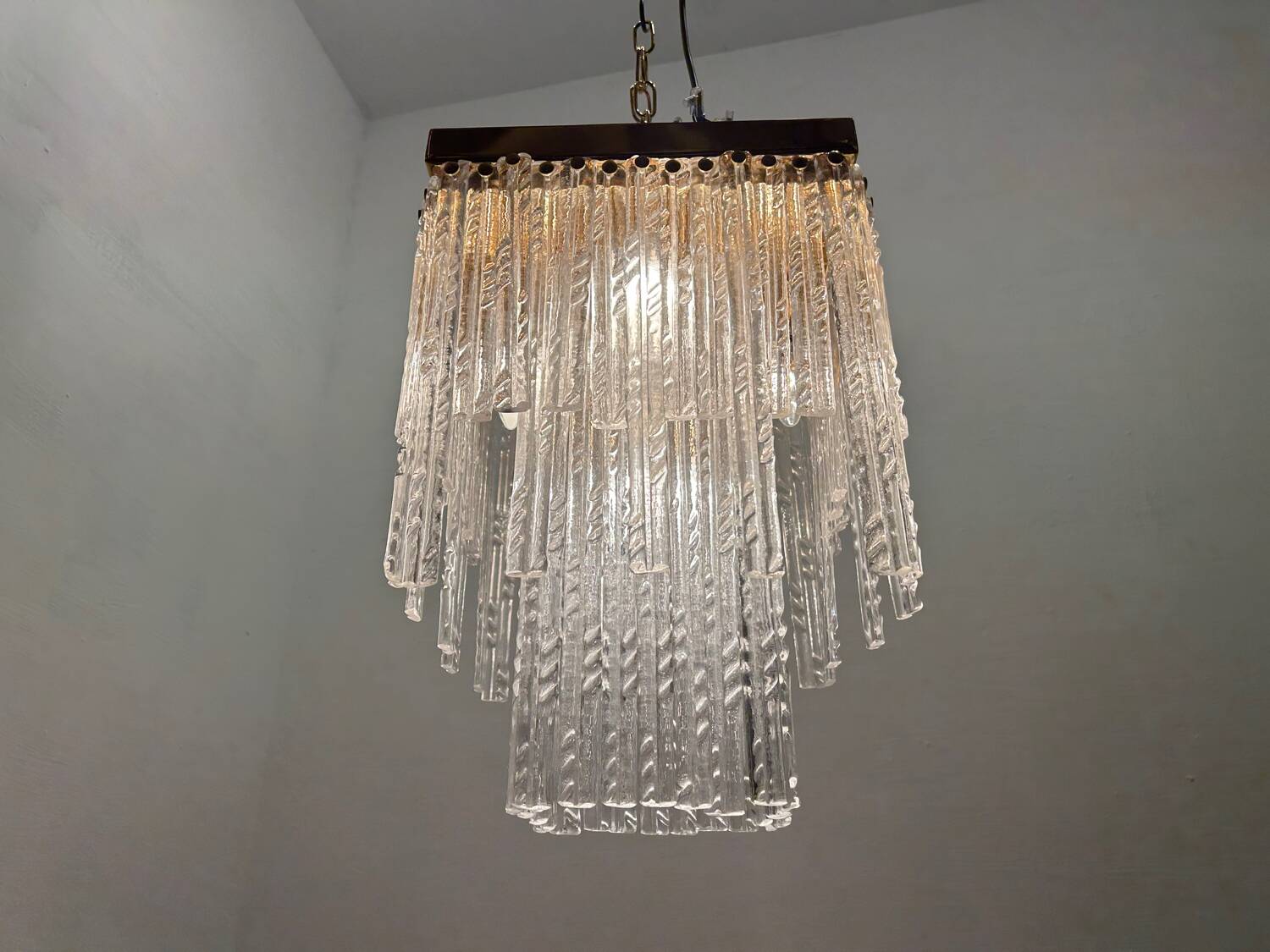 Murano Glass Rod Ceiling Light Flushmount