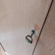 Vintage wardrobe in wood and rattan