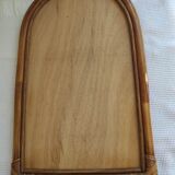 Miroir en rotin vintage