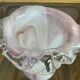Vintage glass paste mushroom vase