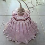Pink glass pendant lamp