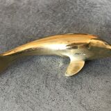 Dolphin vintage solid brass - animal collection brass 12,5 cm