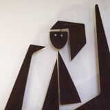 Decorative panel entitled "Sacha" in corten metal, Contemporary work