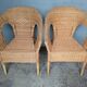 Paire de fauteuils rotin vintage