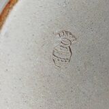 Vintage enameled stoneware potter's diabolo vase