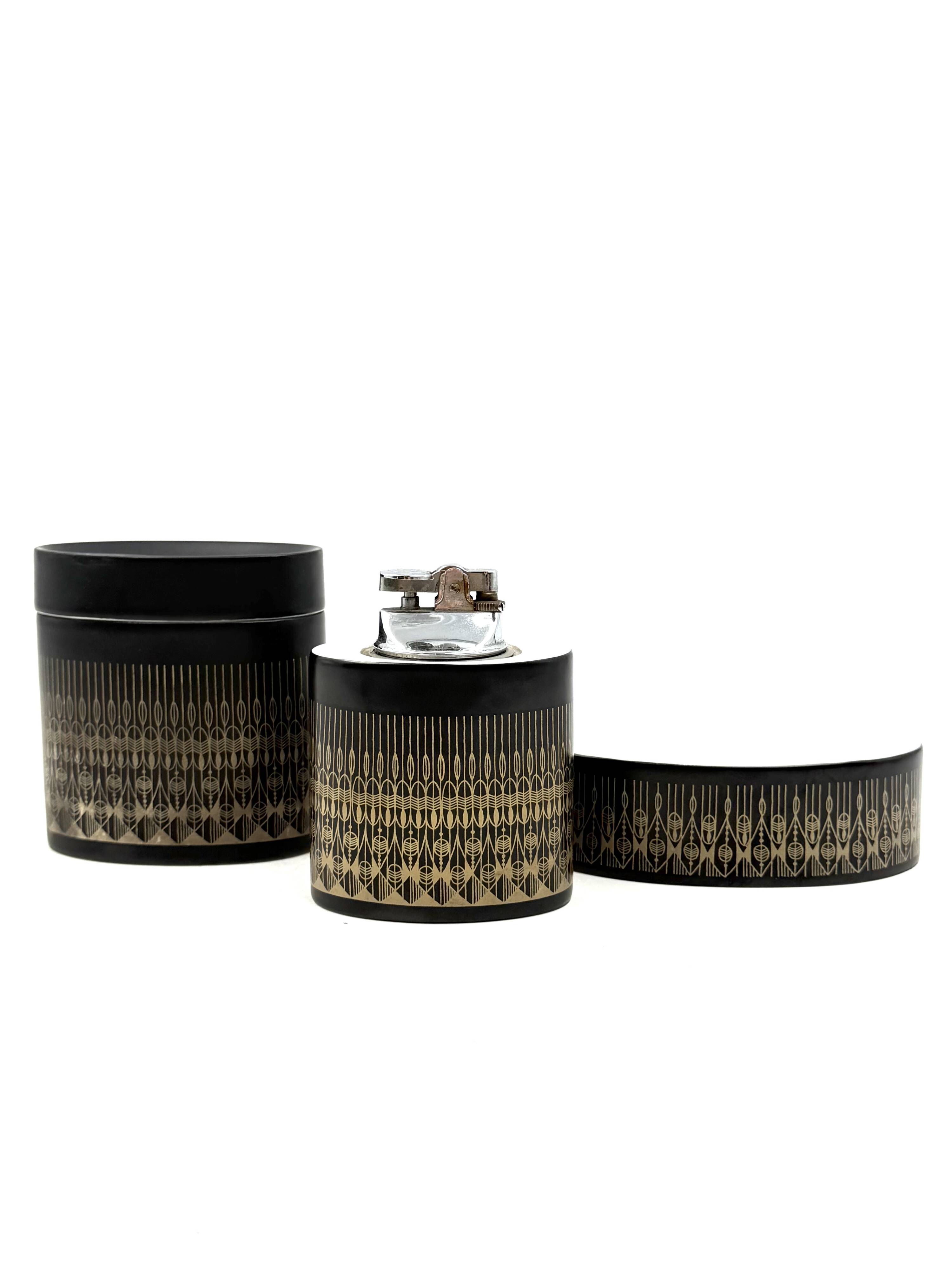 Hans Theo Baumann, service à fumer en porcelaine Hollywood Regency, Rosenthal Allemagne