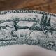 Round hollow dish, Iron earth, Saint Amand, milkmaid model, goat decoration