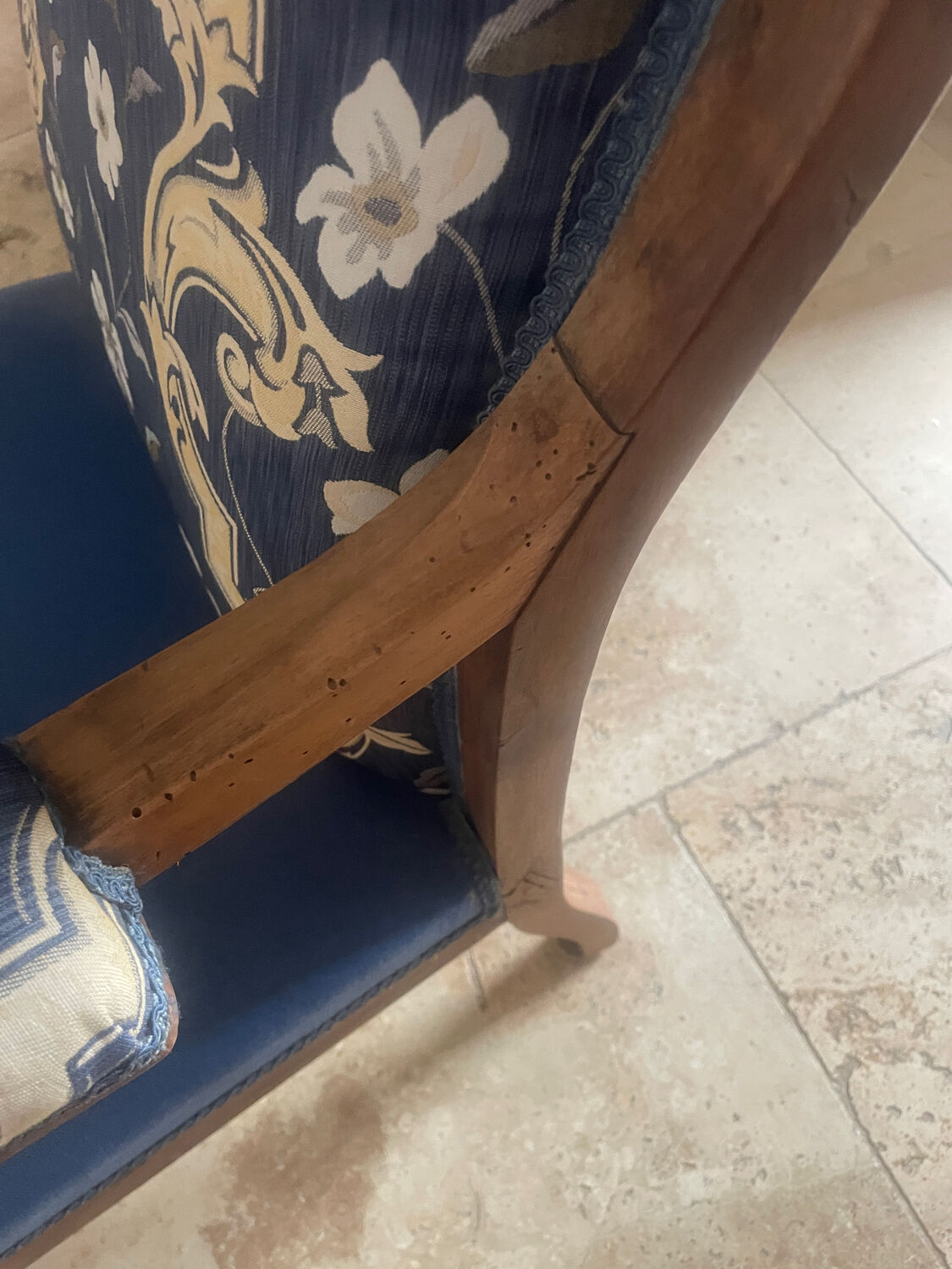 Voltaire armchair 19th century Restoration