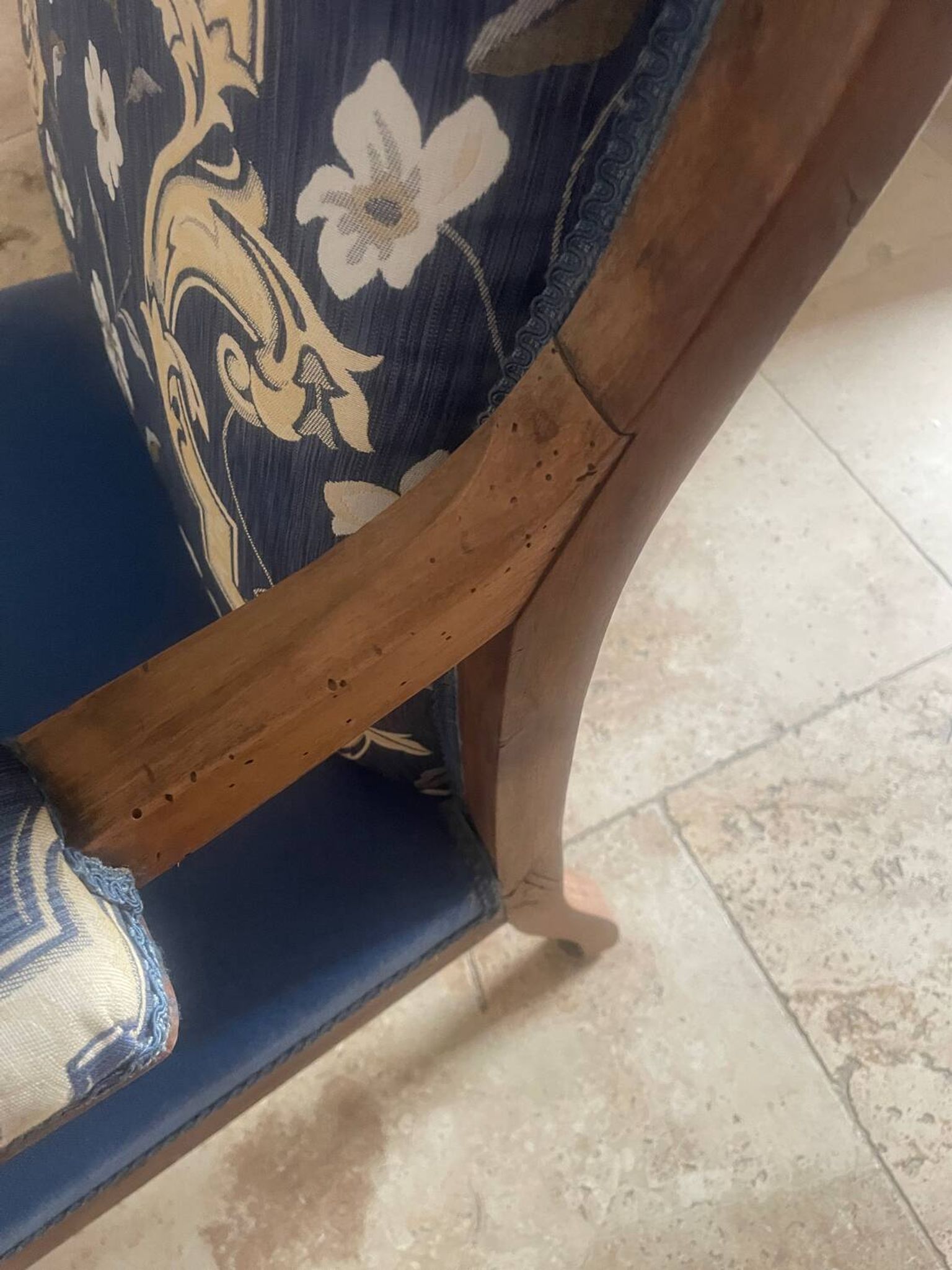 Voltaire armchair 19th century Restoration