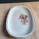 Vintage oval serving platter in white porcelain