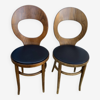 Duo of Baumann chairs, “Mouette” model