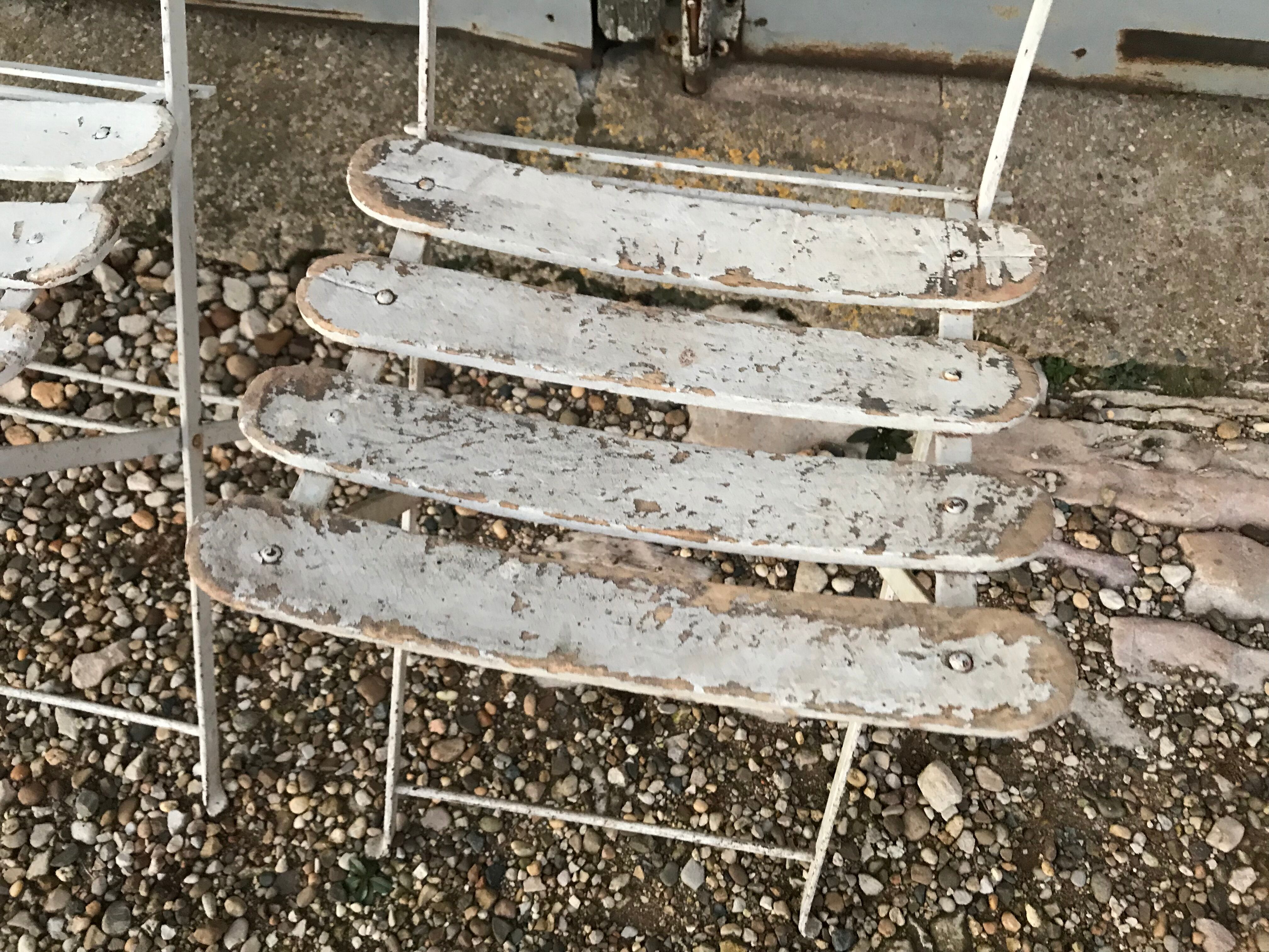 4 folding garden chairs