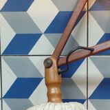 Vintage teak scissor wall light