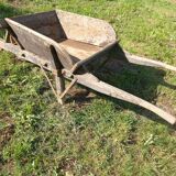 Wood wheelbarrow