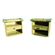 Pair of rattan bedside tables