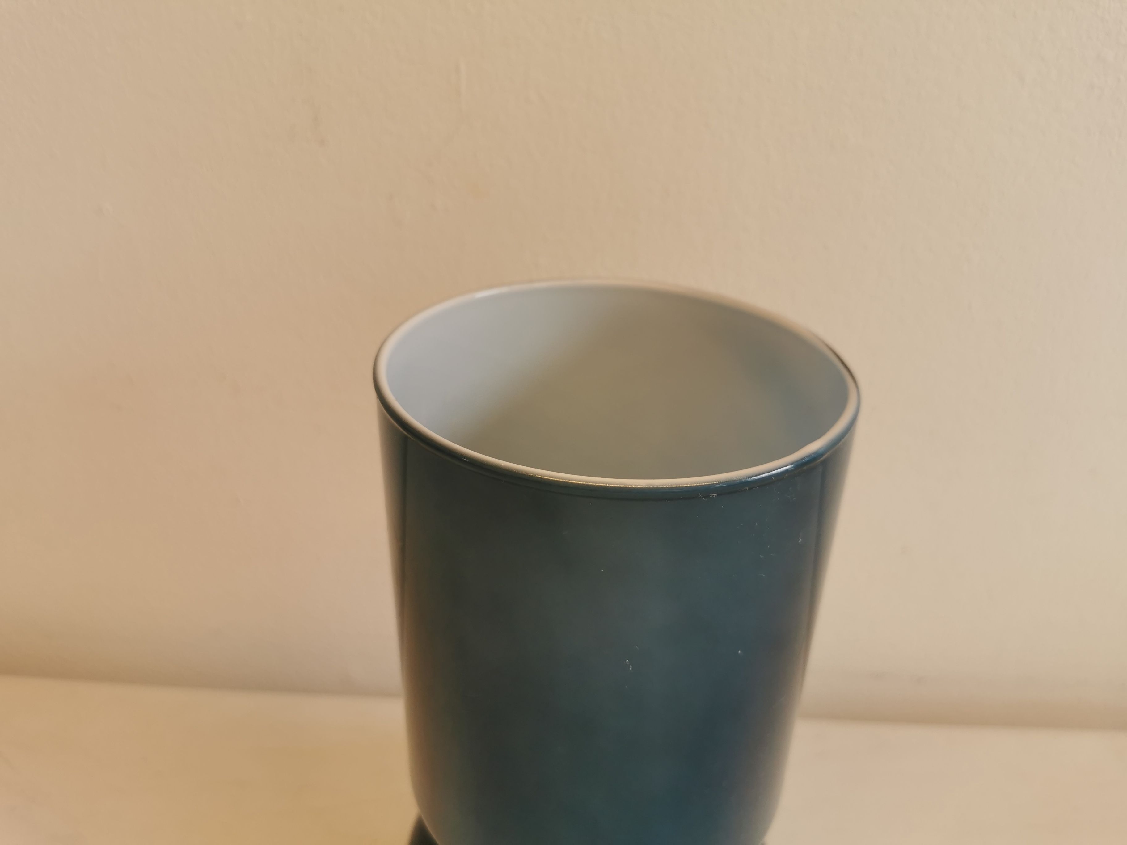 Vintage table lamp from ikea, model lykta, in petrolium blue color, from the late 90s.